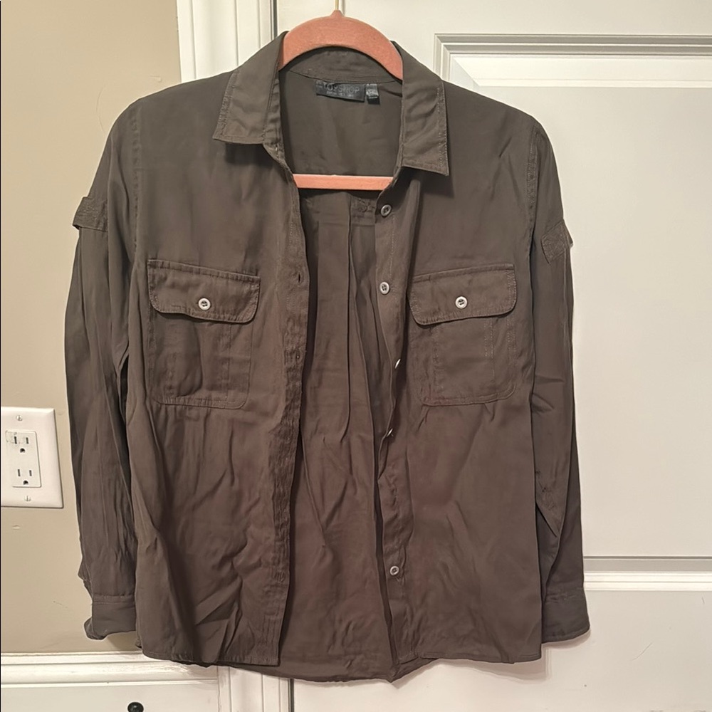 Women’s  Olive Green Casual Shirt